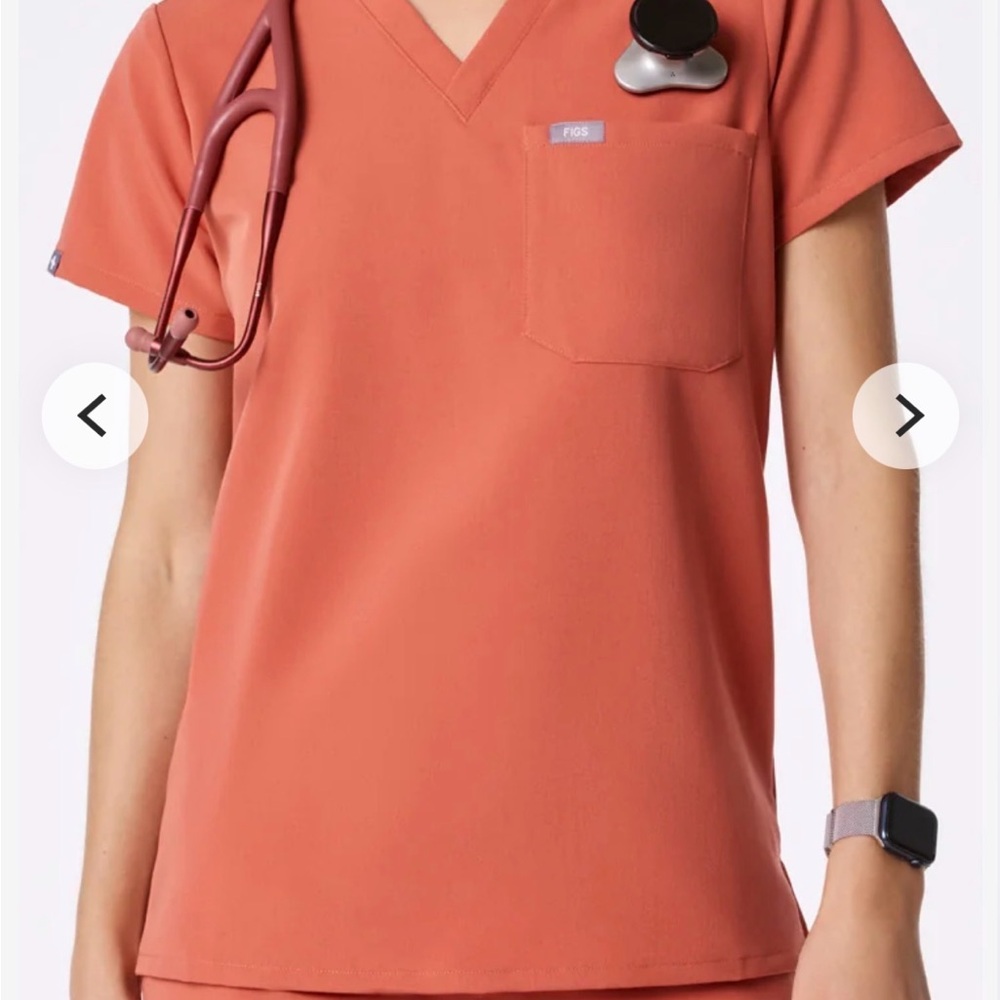 🎀 Figs scrub set Terracotta Catarina TopXS regular Zamora Joggers size S petite🎀 - Picture 6 of 12